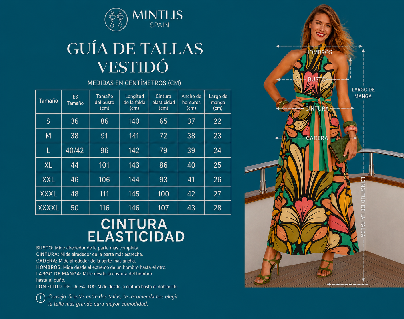 Vestido Summer largo de punto de algodón  licra, 2 estampados tallas (34-46) vídeo