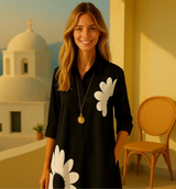 Casilda shirt dress with buttons and pockets, 4 MIDI prints, sizes (36-52)