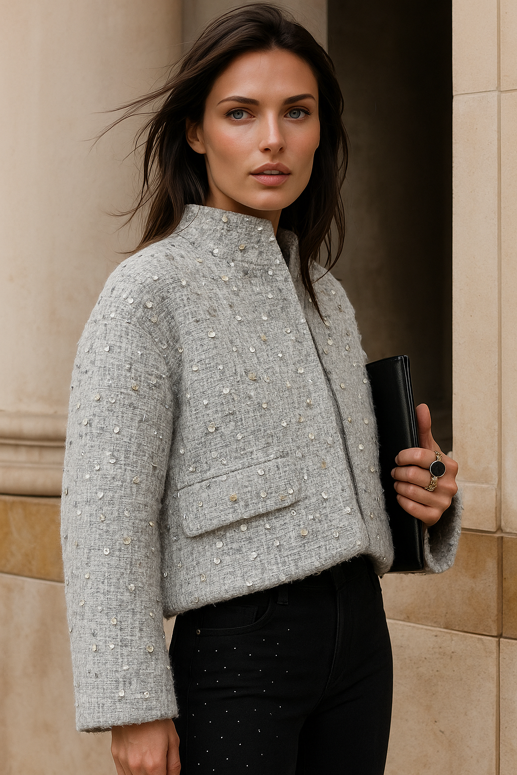 Mintlis mujer lentejuelas Casilda, 4 colores, tallas (34-46)