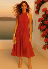 Mintlis mujer, plisado, vestido Indian, 3 colores, tallas (36-50)