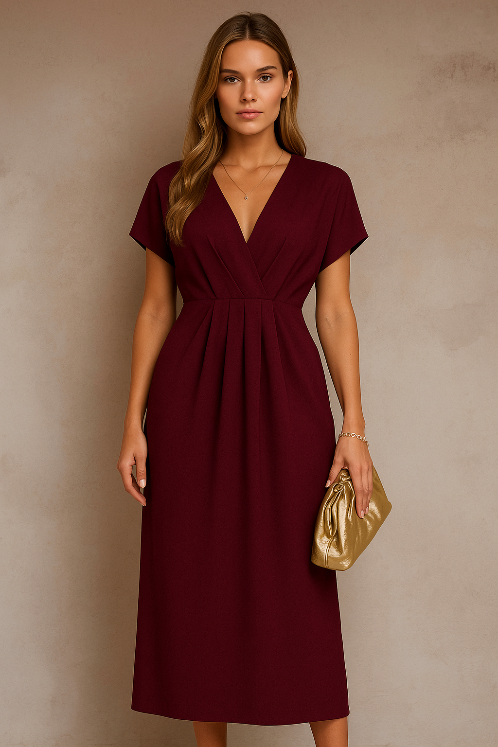 Vestido Violeta punto de algodónc, licra y elastane, 5 colores, tallas (36-50)