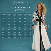 Vestido Chantalle estampado con botones y fajín, tallas (36-50)