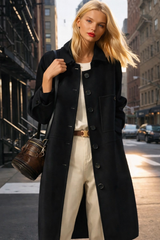 Mintlis mujer, lana 100% abrigo Cayetana Slim fit, 2 colores talla (36-48)