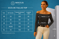 Marina striped top, cotton lycra elastane, 3 colors and sizes (36-44)