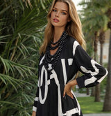 Vestido Sofia largo algodón, tallas (36-52)(vídeo)