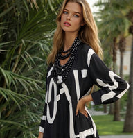 Vestido Sofia largo algodón, tallas (36-52)(vídeo)