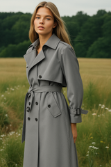 London trench coat with inner lining and belt, 4 colors, sizes 36-46)