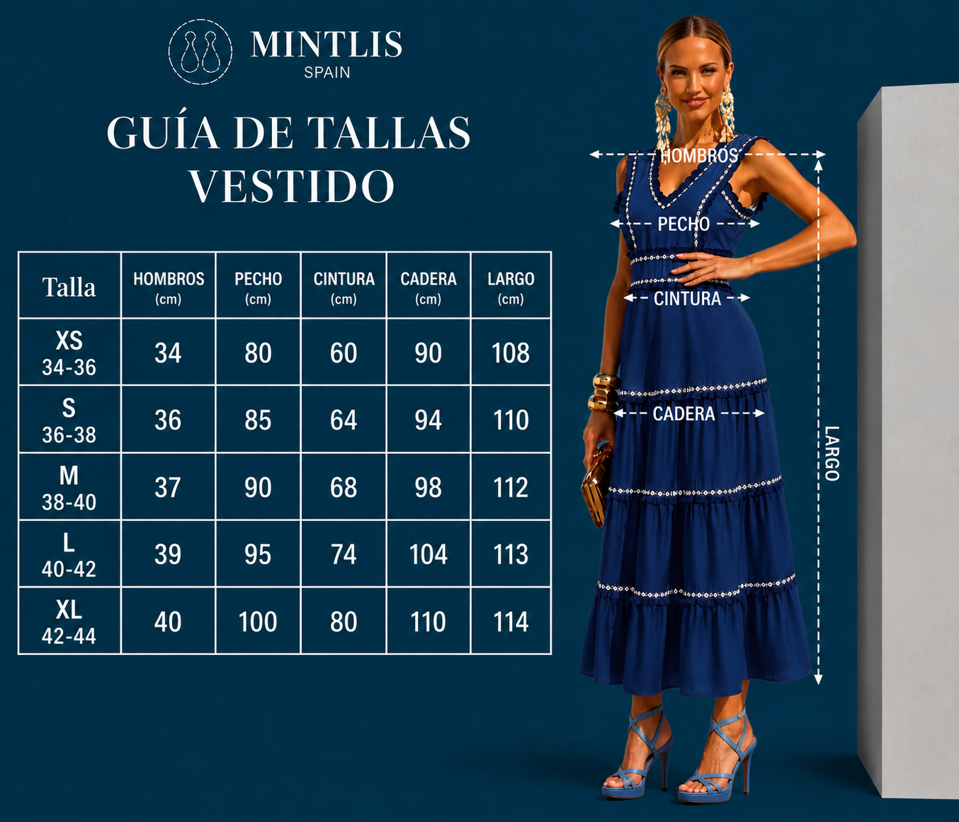 Vestido Miami lino, tallas(34-44)