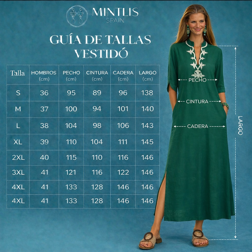 Embroidered Linen Dress ⭐️ Lily, 4 colors, sizes (36-50) video