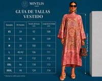 Vestido Yasmin cashemira gasa viscosa, tallas (34-50) vídeo