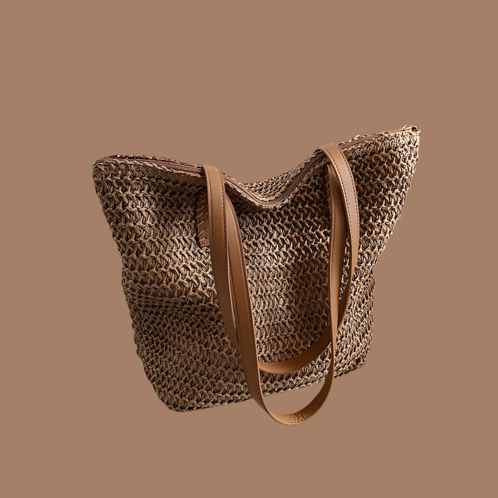 Finland raffia bag with shoulder strap, 2 colors