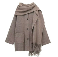 Mintlis women's cashmere wool scarf jacket Gabrielle, sizes (36-46)