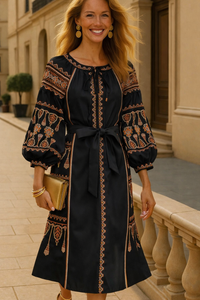 Vestido Caroll de algodón 4 colores, tallas (36-46)