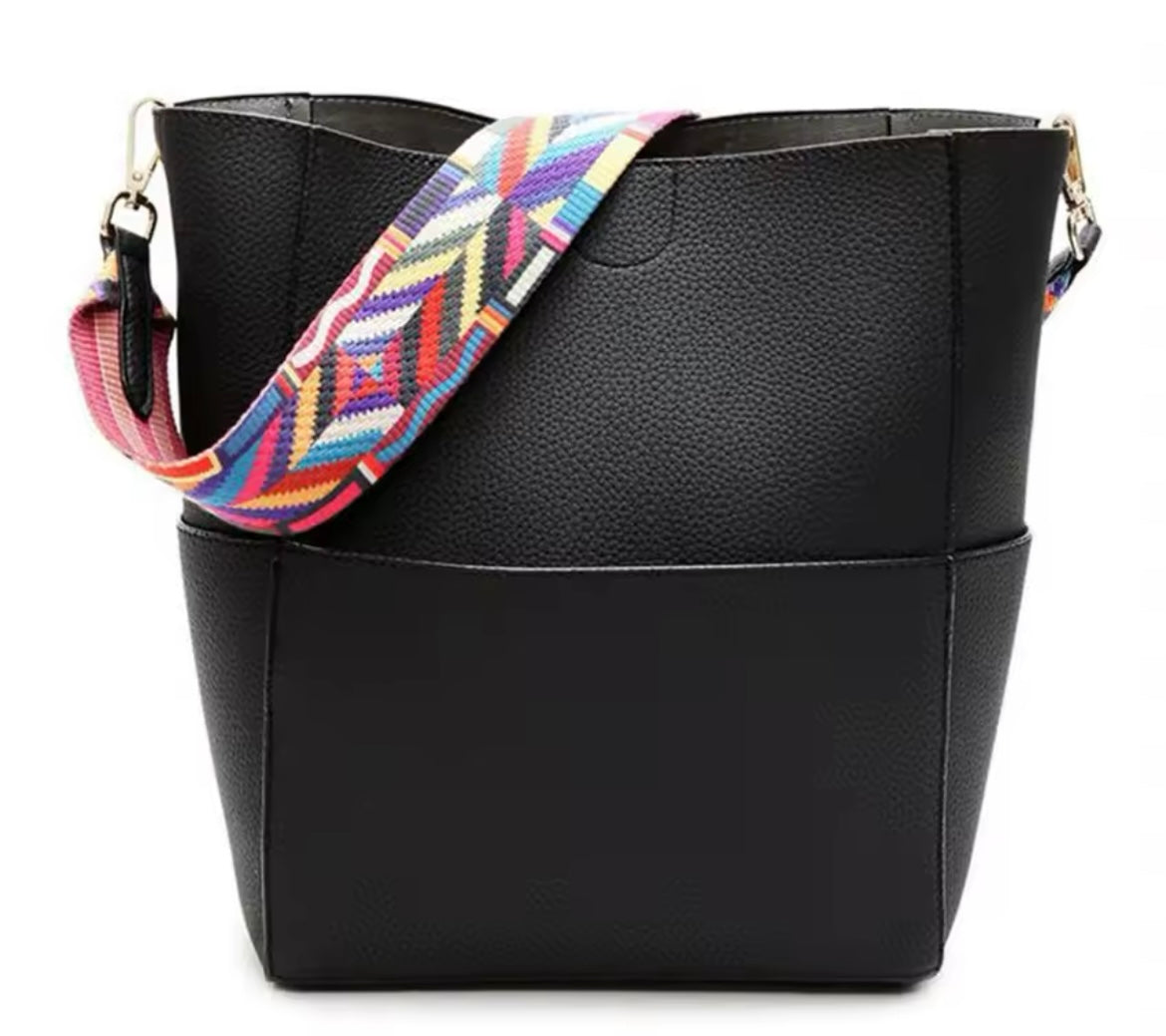 Bolso shopping Anita con monedero interior, 2 colores, medidas 28,5X23X13,5 cm