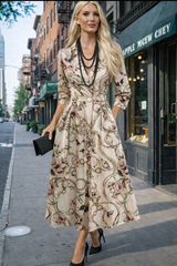 Vestido Bella, de algodón y cintura elástica, 2 estampados , tallas (36-52)