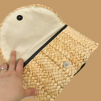 Clutch bag Lisbon de mano  rafia sobre, 9 colores