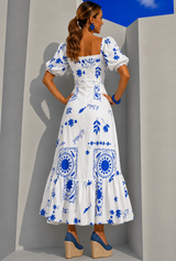 Ibiza stretch cotton dress, sizes (34-48) video