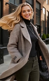 Mintlis women, 100% wool, Katherine coat jacket, size (36-48) wide handmade