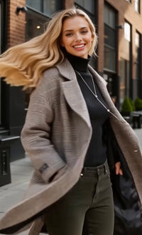 Mintlis women, 100% wool, Katherine coat jacket, size (36-48) wide handmade