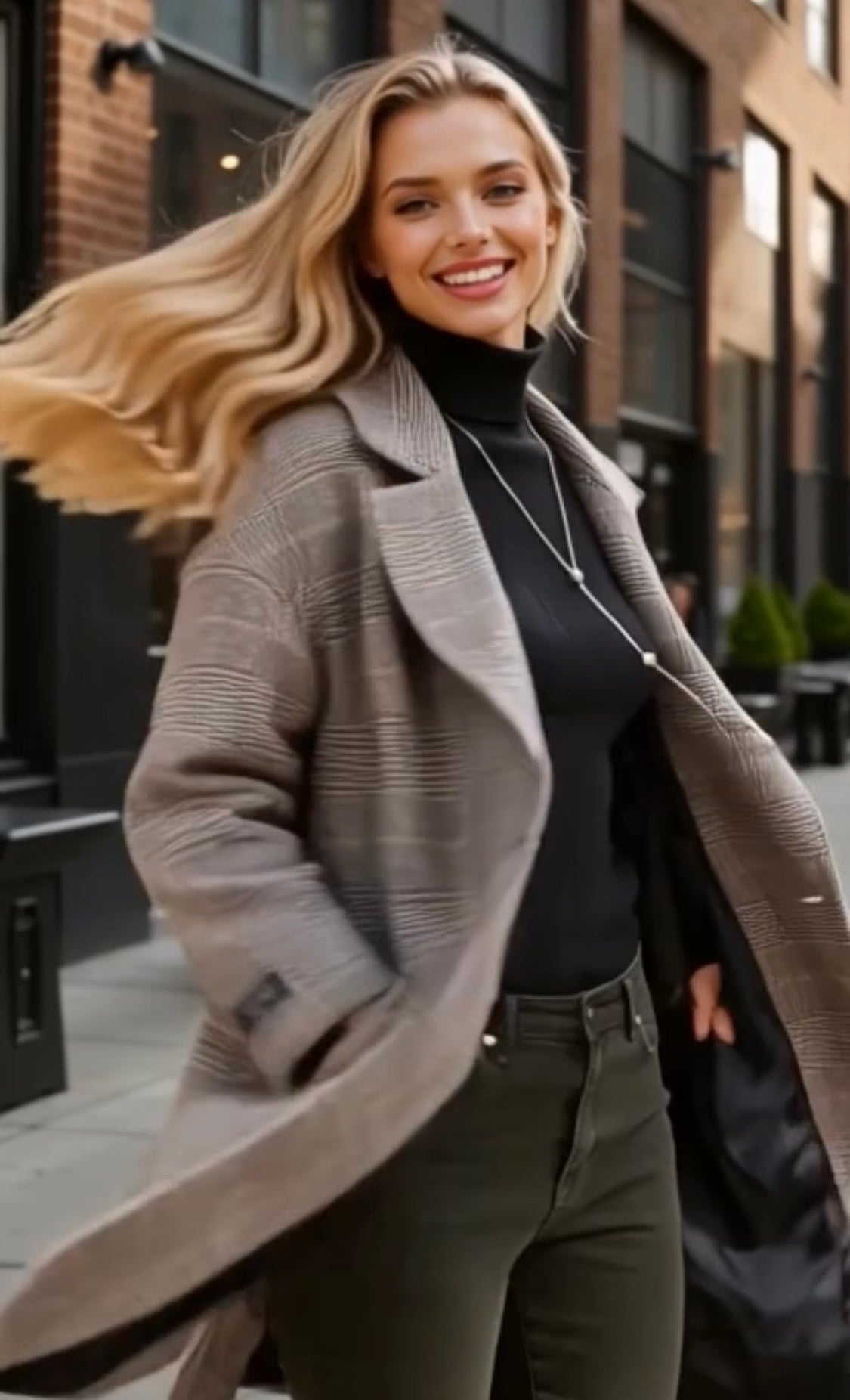 Mintlis women, 100% wool, Katherine coat jacket, size (36-48) wide handmade