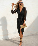 Puerto Rico dress, cotton lycra elastane, lace sleeves, 2 colors, sizes (36-48) (video)