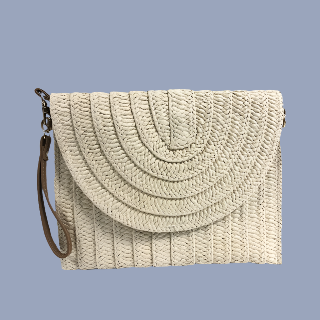 Christian raffia clutch bag, 9 colors