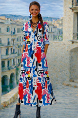 Vestido Bristol algodón strech licra, 4 colores talla ( 36-52)