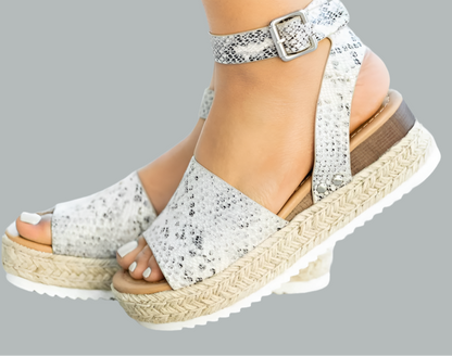 Bolivia suede wedge sandals, 8 colors, Made in Spain