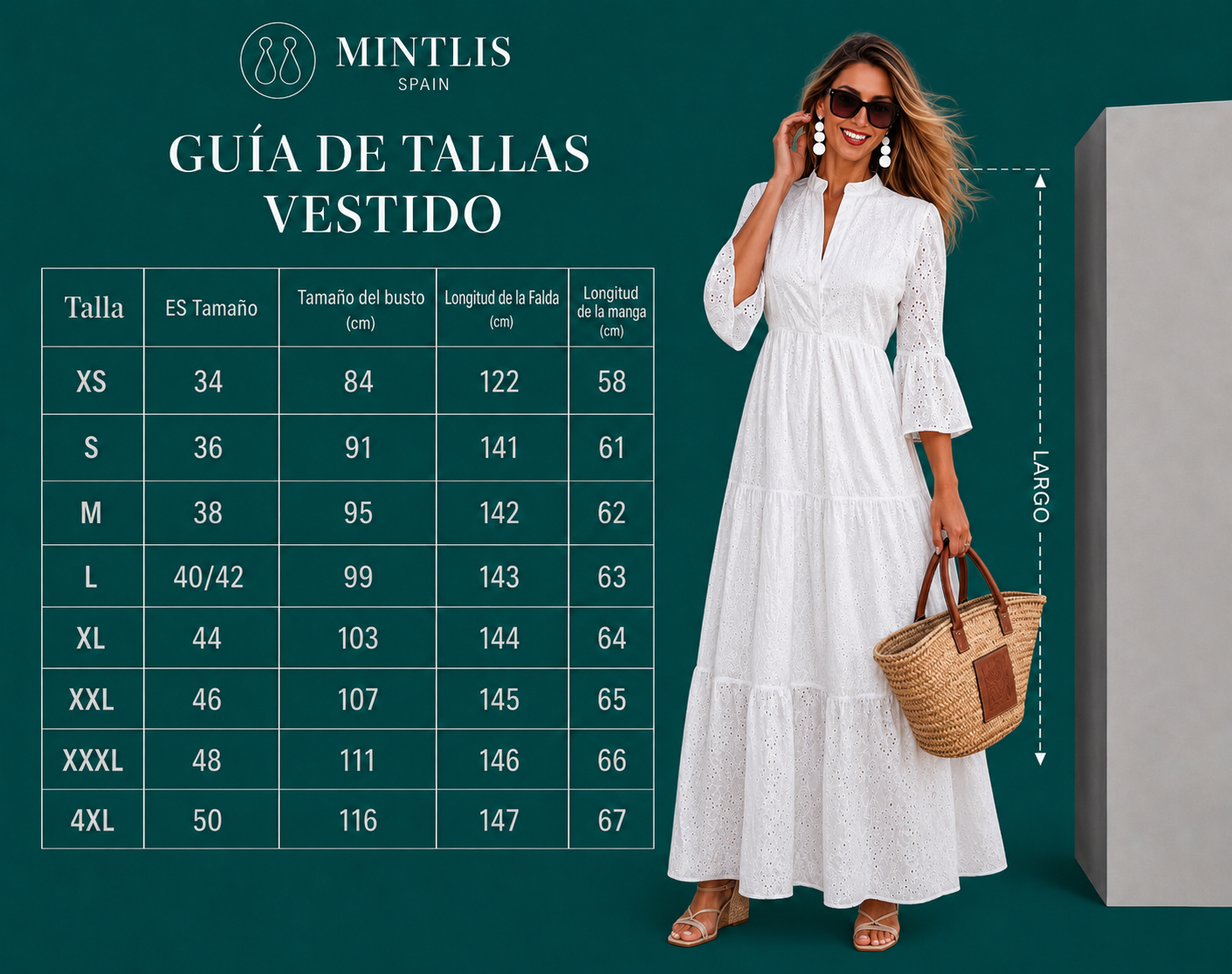 Banus embroidered and brocaded cotton dress, 3 colors, sizes (34-48)