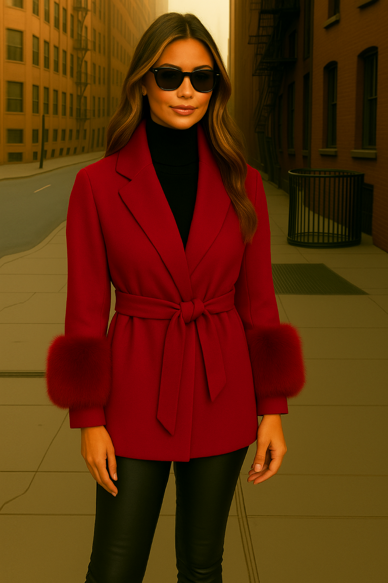 Chaqueta Covadonga pelo sintético, 7 colores, tallas (36-48)