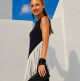 Valeria dress with fringes, ruffles, linen, cotton, Lycra, sizes (34-48) video
