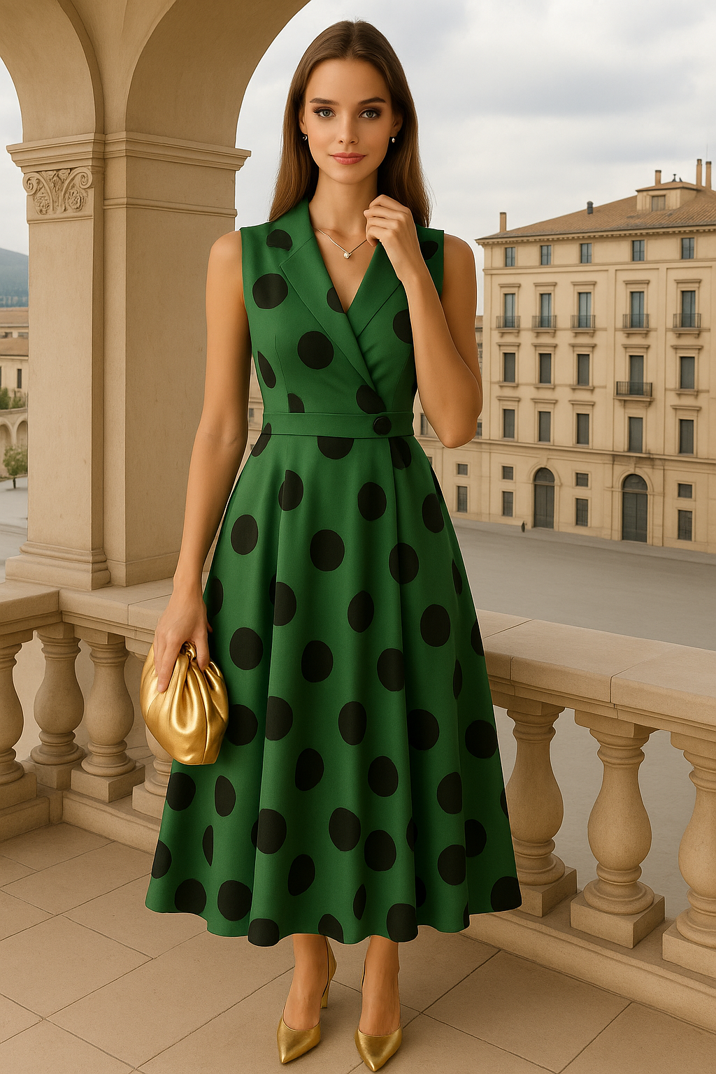 Vestido Amia, algodón licra, 3 colores tallas (36-48)
