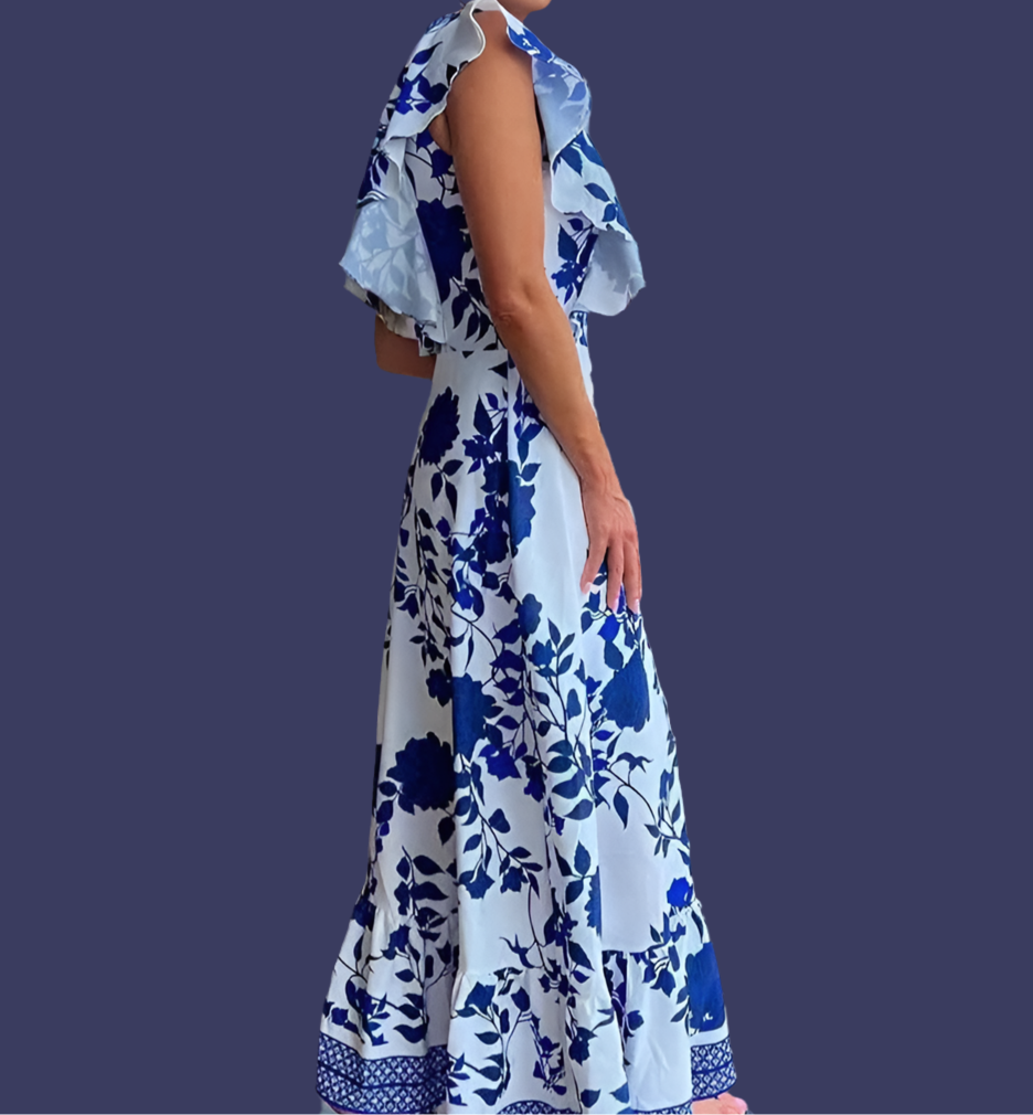 Printed Monarch dress, 4 sizes