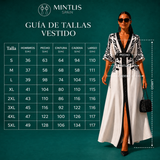 Vestido Chantalle estampado con botones y fajín, tallas (36-50) vídeo