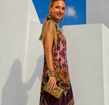Vestido Lisboa MIDI flecos estampado, tallas (34-48) vídeo