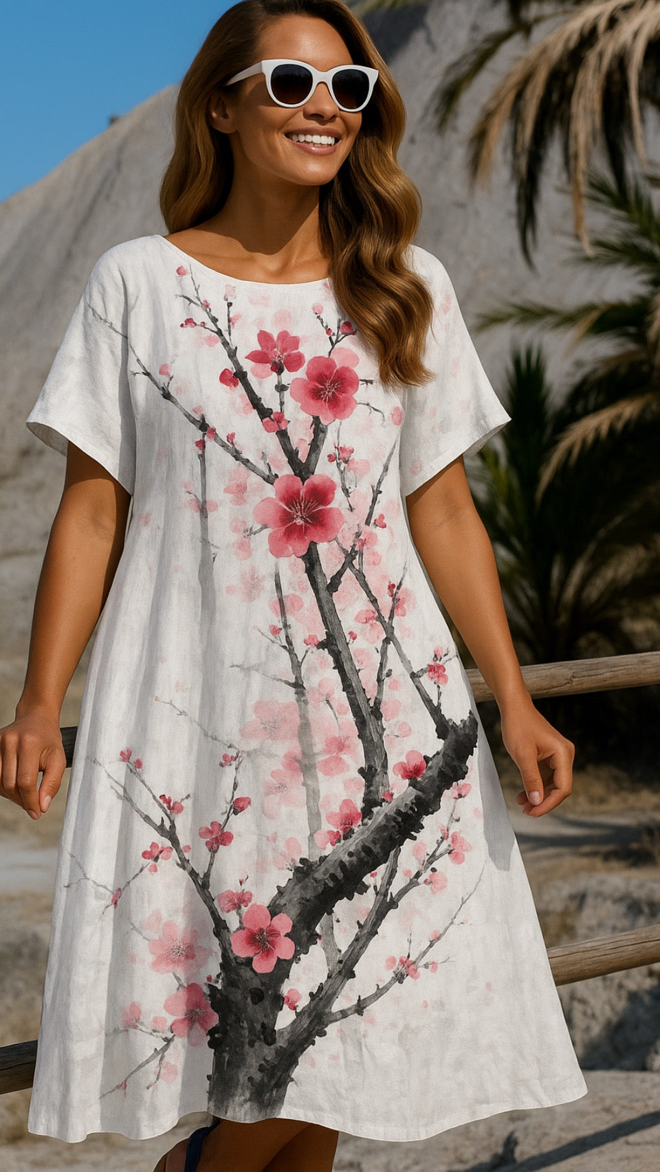 -40% OFF Grecian shirt dress, 4 prints, size (36-50)