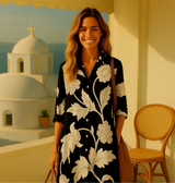 Fatima shirt dress with buttons and pockets, 5 prints, sizes (36-52)