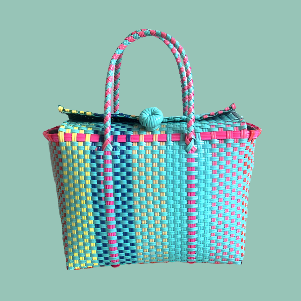 Jacky basket bags multicolored basket, 3 colors