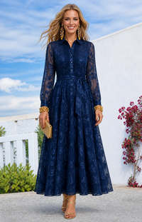 Marcia shirt dress, 2 colors, sizes (36-50) (video)