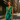 Mintlis mujer, gasa plisado, vestido Green, tallas (36-46)