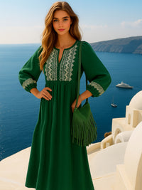 Up to -50% OFF cotton Martina dress, sizes (36-50)