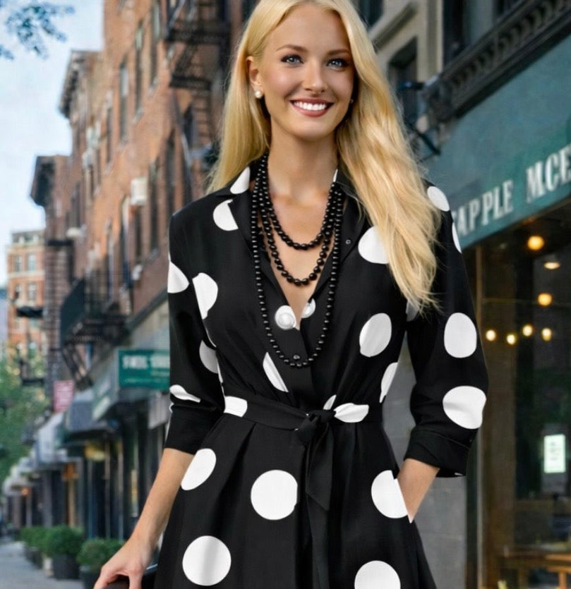 Vestido Baviera de algodón y cintura elastica, tallas (36-52)