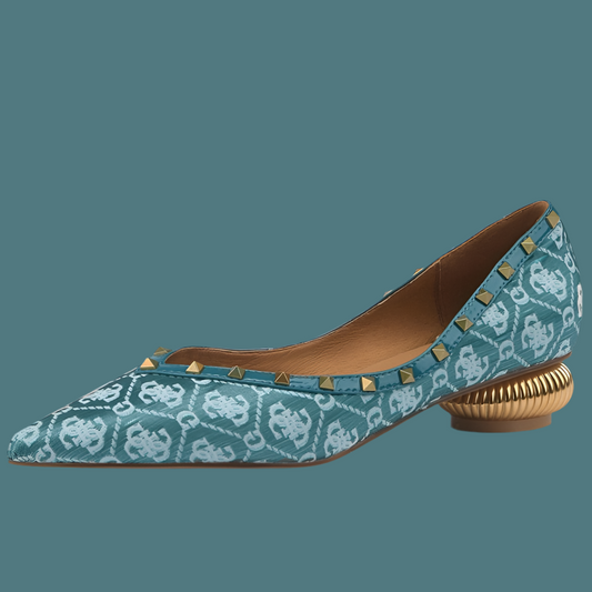 Chaussures Bombay grises et bleues