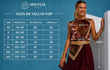 Conjunto Lisboa 2 piezas vino top estampado y falda volantes vino, tallas (34-48) vídeo