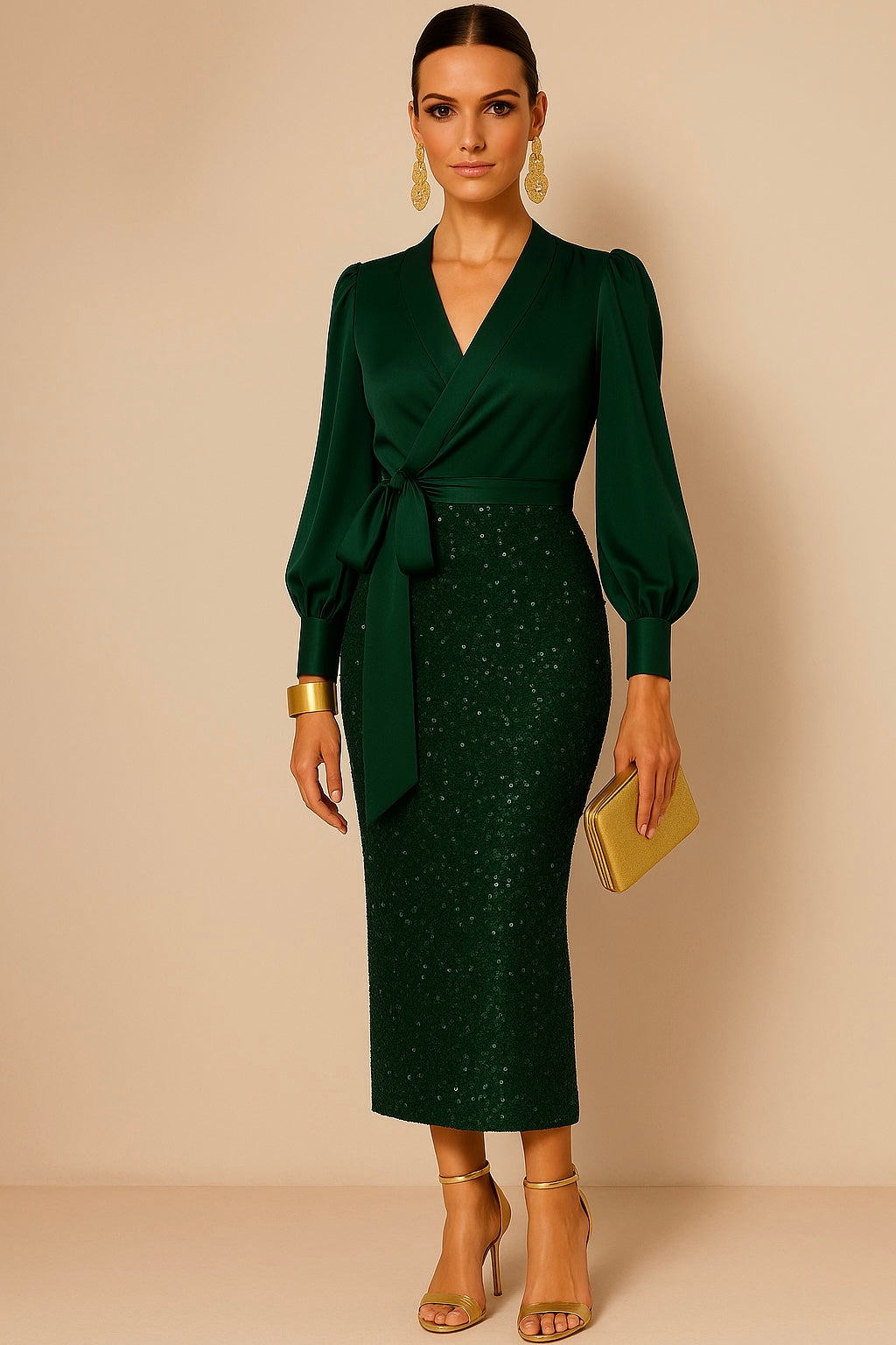 Madonna 2-in-1 dress, blouse and skirt together, 2 colors, sizes (36-46)