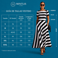 Vestido Venecia azul y negro, 2 colores, tallas (36-50) vídeo
