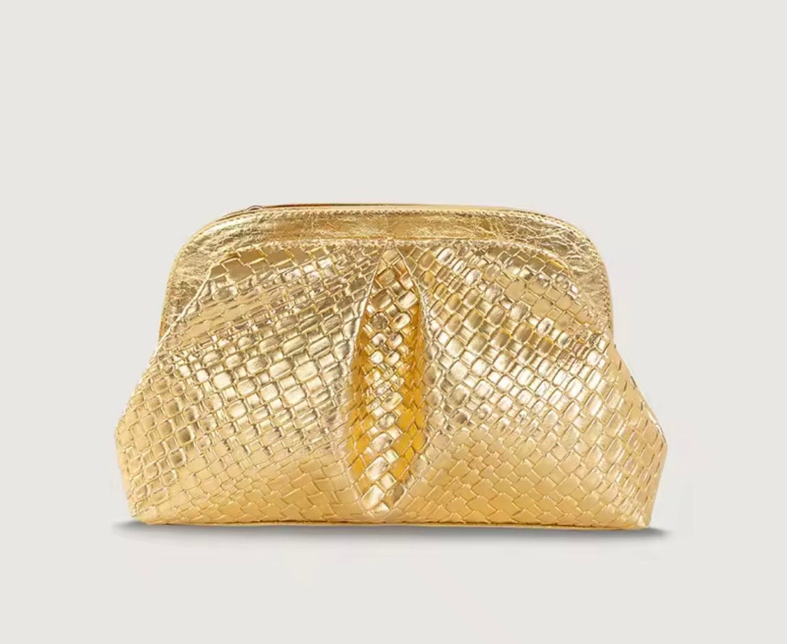 Bolso Julliet asa dorada cordón, 3 colores