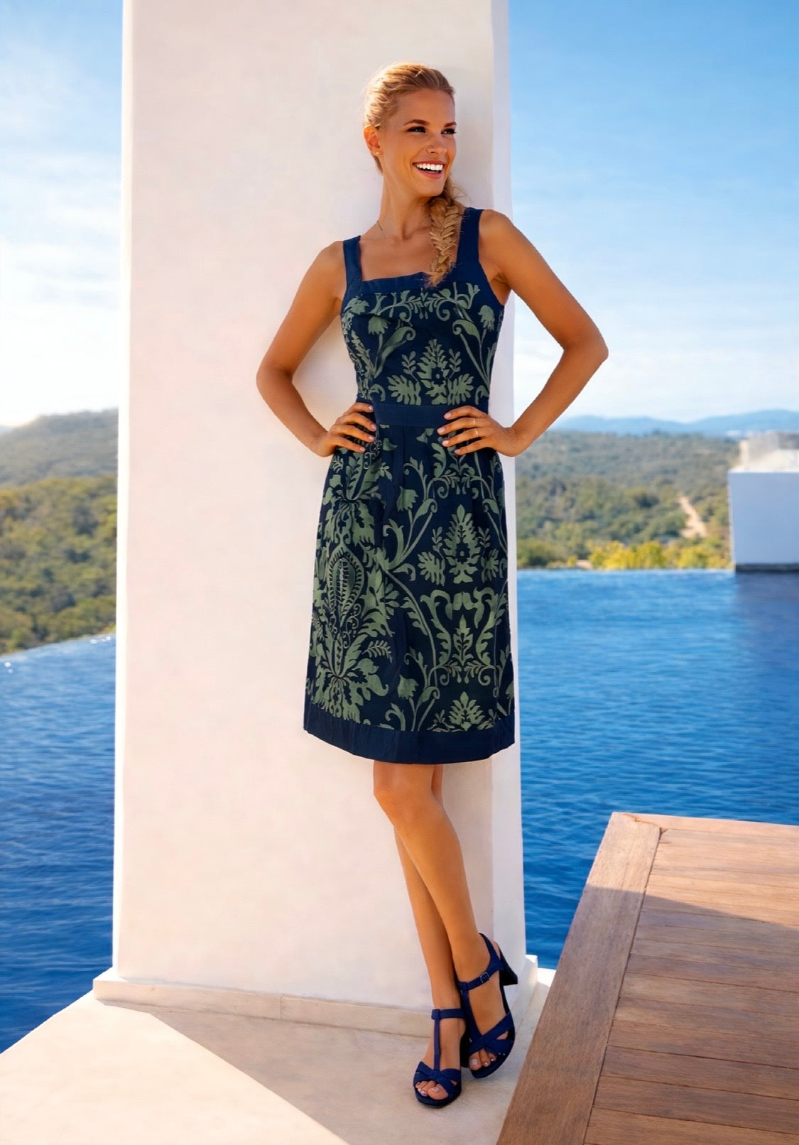 Vestido ⭐️ Brandy estampado Flower largo,tallas (38-46)