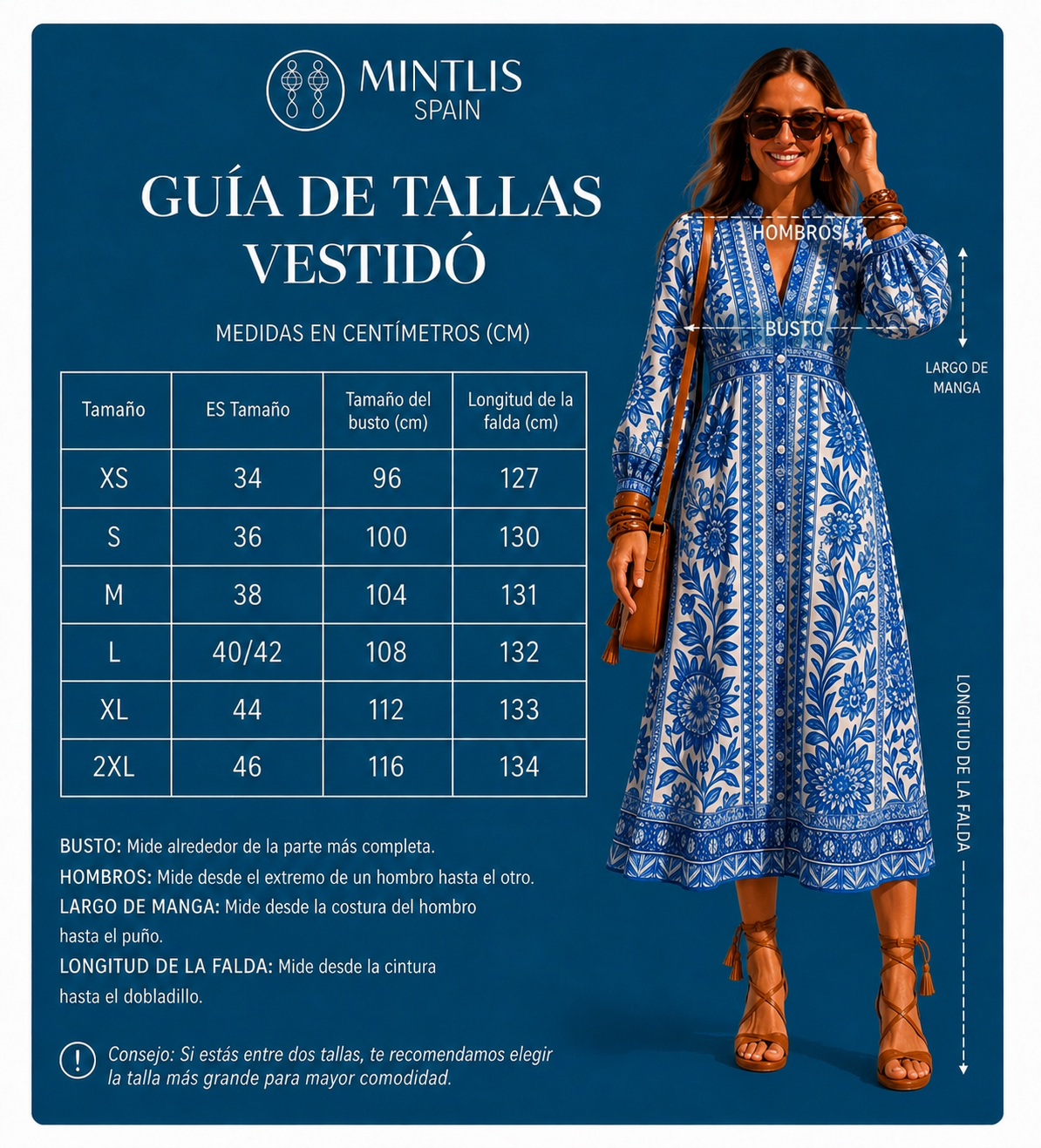 Carolin dress with elastic waist, 2 prints, sizes (34-44) video