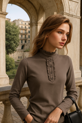 Chemise Bridget croisée, 3 coloris, 4 tailles